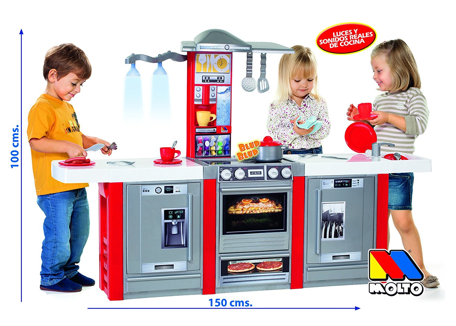 Cocina Infantil Molto Master Kitchen Electrónica + Complementos